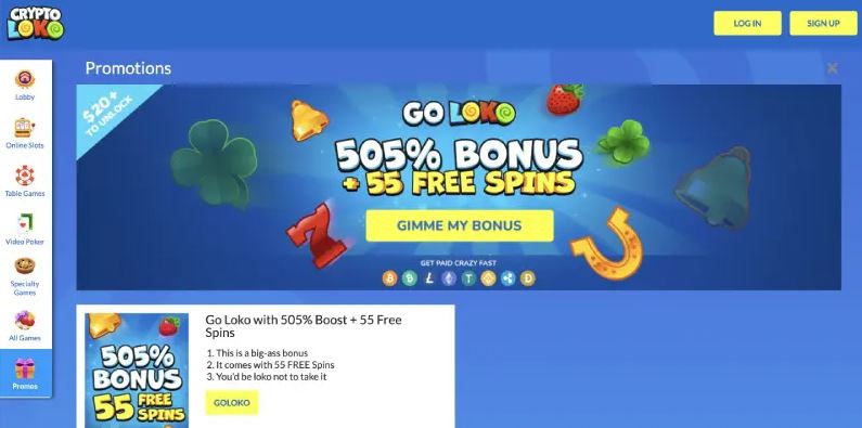 Crypto Loko Free Spins